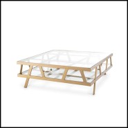 Table basse 24 - Billinghurst carrée - Plateau spacieux - Pacific Compagnie.