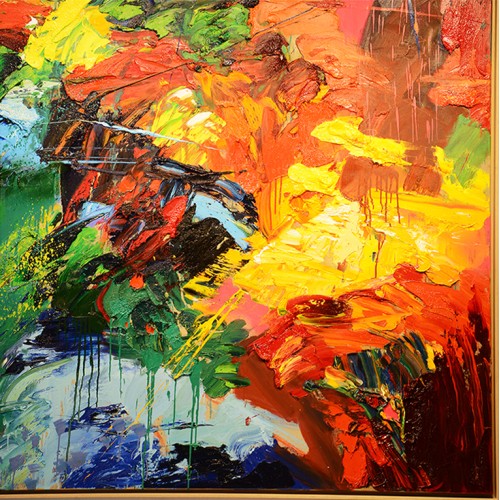 Peinture PC - Le Silence du Soleil - Gérard Stricher - Art contemporain - Pacific Compagnie.