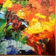 Peinture PC - Le Silence du Soleil - Gérard Stricher - Art contemporain - Pacific Compagnie.