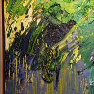 Peinture PC - Le Silence du Soleil - Bold contrast of light and shadow, modern abstract - Pacific Compagnie.