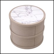 Table de chevet 24 - Cabana ronde - Rangement discret - Pacific Compagnie.