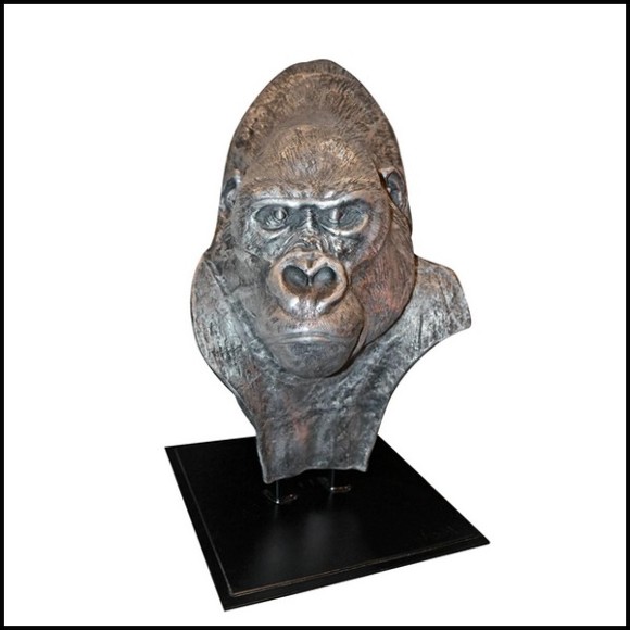 Sculpture metal Gorilla PC-Metal Gorilla
