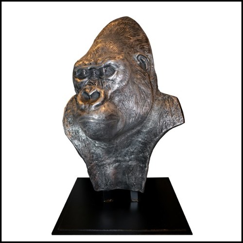 Sculpture metal Gorilla PC-Metal Gorilla