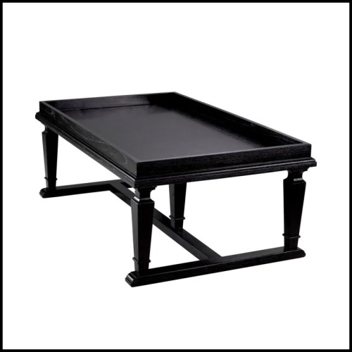Table basse 24 - Americana - Sleek, low-profile coffee table with black finish, luxury home decor - Pacific Compagnie.