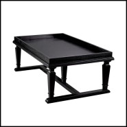 Table basse 24 - Americana - Sleek, low-profile coffee table with black finish, luxury home decor - Pacific Compagnie.