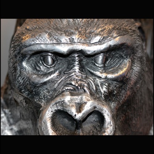 Sculpture metal Gorilla PC-Metal Gorilla