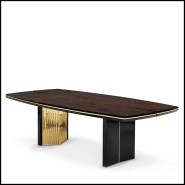 Table à manger 164 - Maxima Walnut - Walnut dining table for formal dining rooms - Pacific Compagnie.