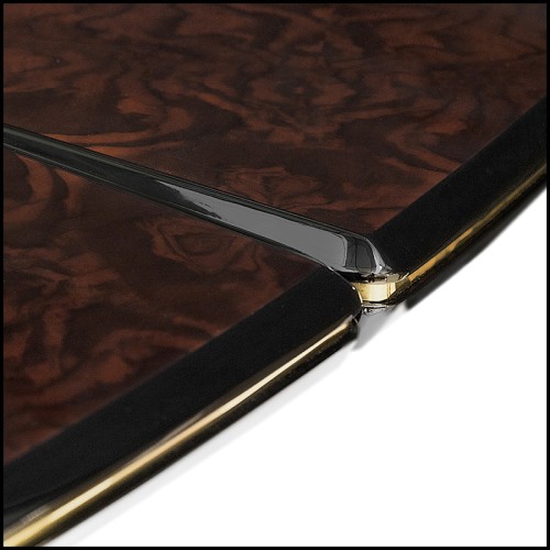 Table à manger 164 - Maxima Walnut - Traditional walnut dining table with modern twist - Pacific Compagnie.