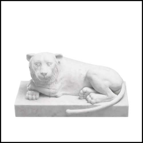 Reclining Lion Object - Eichholtz