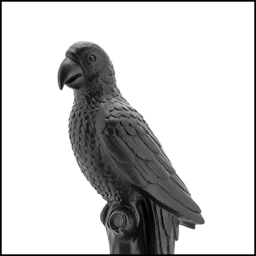 Sculpture 162-Black Parrot