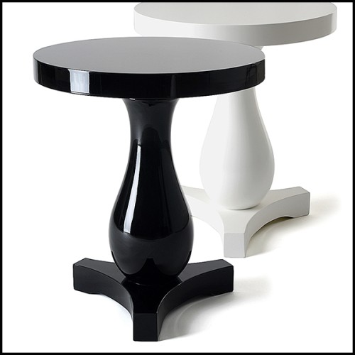 Table d'Appoint 145 - Droppy Noir - Profonde Pacific Compagnie.