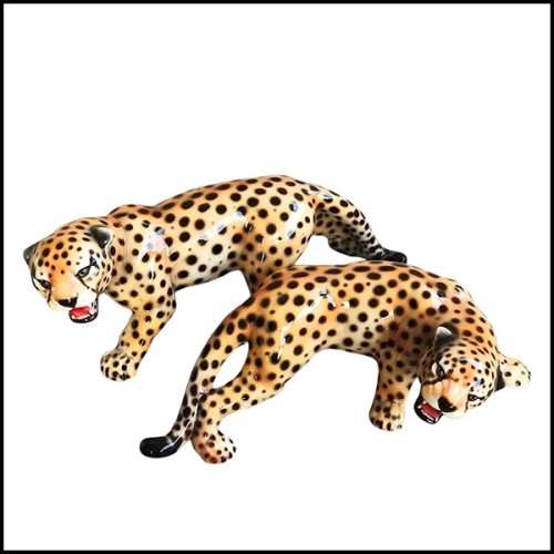 Sculpture 162-Leopard Set of 2