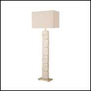 Lampadaire 24 - Newton Travertine - Salon moderne - Pacific Compagnie.
