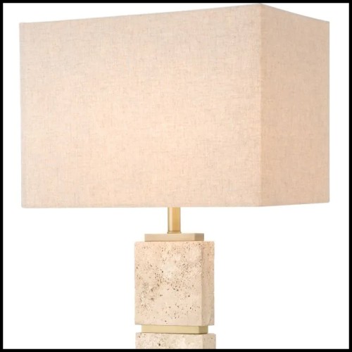 Newton Travertine Floor Lamp - Eichholtz