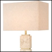 Lampadaire 24 - Newton Travertine - Design minimaliste - Pacific Compagnie.