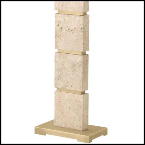 Lampadaire 24 - Newton Travertine - Pierre naturelle - Pacific Compagnie.