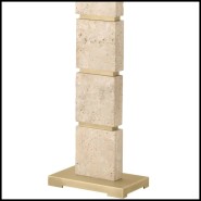 Lampadaire 24 - Newton Travertine - Pierre naturelle - Pacific Compagnie.