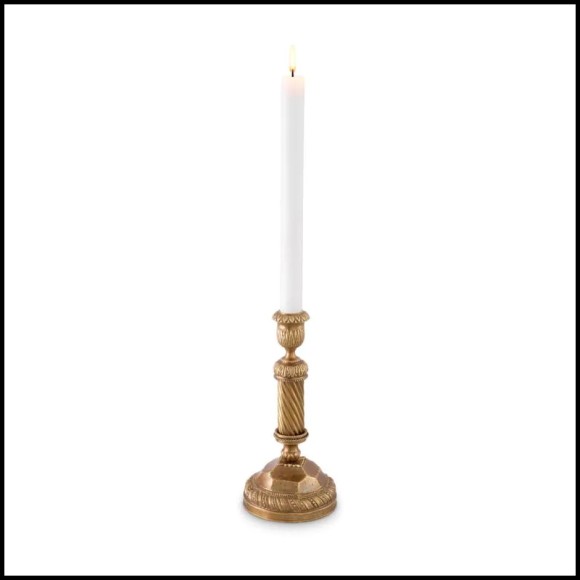 Candle Holder  24 - Carnier - Vintage Brass - Pacific Compagnie.