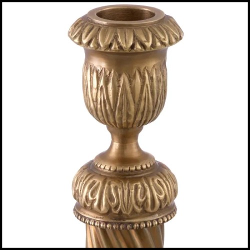 Candle Holder  24 - Carnier - Vintage Brass - Pacific Compagnie.