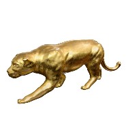 Sculpture PC - Panthère Or - Design animalier - Pacific Compagnie.