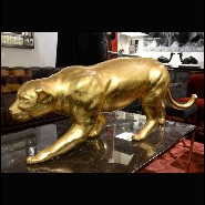 Sculpture PC - Panthère Or - Sculpture d'art - Pacific Compagnie.