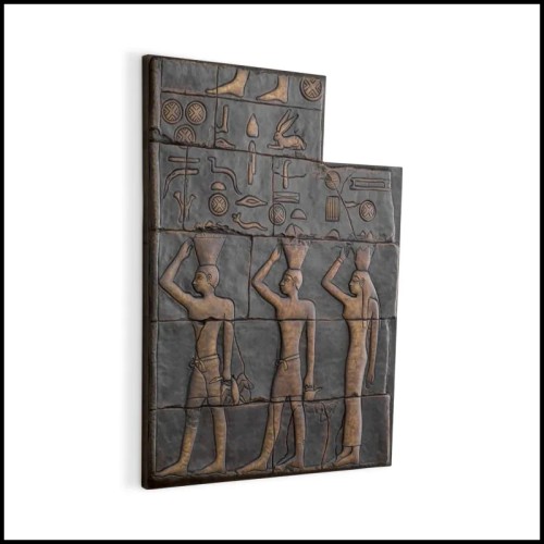 Objet mural 24 - Akhihotep, bronze - Pacific Compagnie.