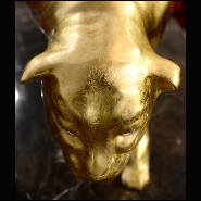 Sculpture PC - Panthère Or - Férocité élégante - Pacific Compagnie.