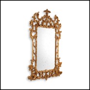Miroir 24 - Rococo - Antique gold finish mahogany wood mirror frame - Pacific Compagnie.