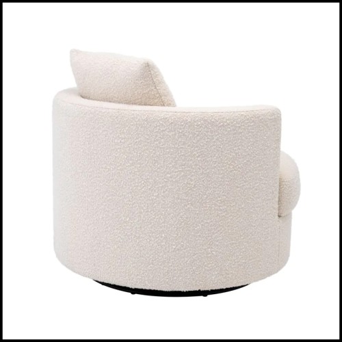 Fauteuil pivotant 24 - Félix, cuir - Pacific Compagnie.