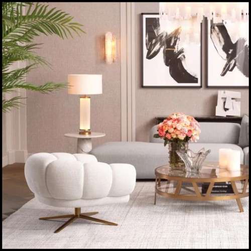 Fauteuil Pivotant 24 - Sunset, tissu - Pacific Compagnie.