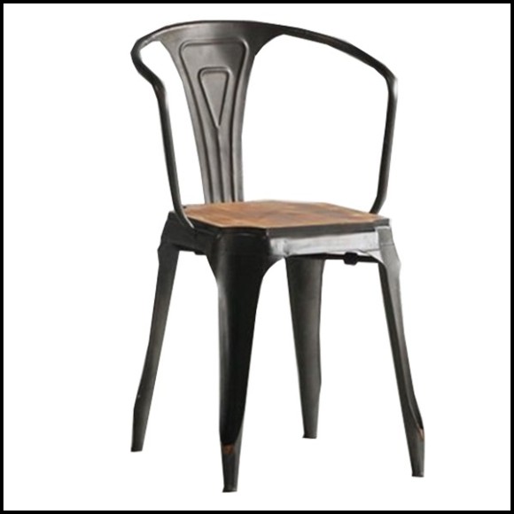 Armchair Manufactori - mob. En acier brut - Multipl's Wood