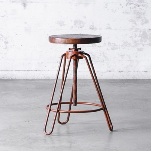 Tabouret 09 - Recasted - Métal noir - Pacific Compagnie.