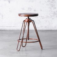 Tabouret 09 - Recasted - Métal noir - Pacific Compagnie.