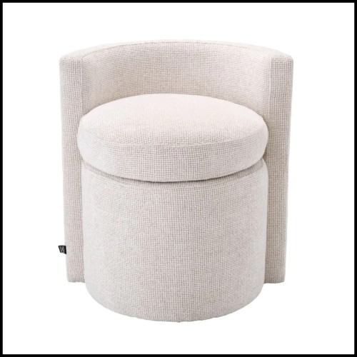 Arcadia White Stool - Eichholtz