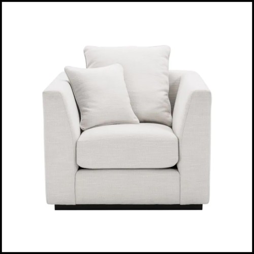 Fauteuil 24 - Taylor white, tissu - Pacific Compagnie.