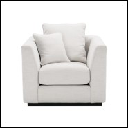 Fauteuil 24 - Taylor white, tissu - Pacific Compagnie.