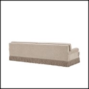 Canapé 24 - Madison - Eichholtz brand beige palm sofa - Pacific Compagnie.