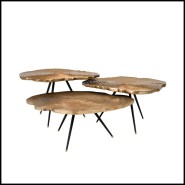 Table basse 24 - Quercus lot de 3 - Esprit nature - Pacific Compagnie.