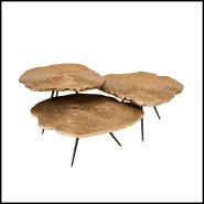 Table basse 24 - Quercus lot de 3 - Aspect naturel - Pacific Compagnie.