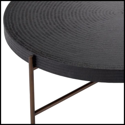 Table basse 24 - Nikos - Bronze texturé - Pacific Compagnie.