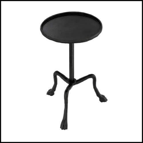 Table d'Appoint 24 - Carlos S - Laiton brossé - Pacific Compagnie.