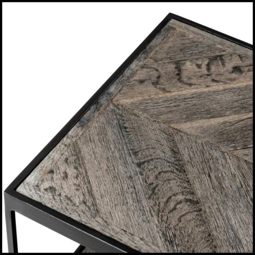 Table Basse 24 - La Varenne Rectangular - Bois vieilli - Pacific Compagnie.