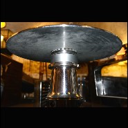 Table d'appoint PC - Boeing 747 - Close-up of Boeing 747 side table's titanium engine detail - Pacific Compagnie.