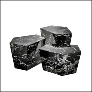 Table basse 24 - Prudential lot de 3 - Formes arrondies - Pacific Compagnie.