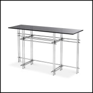 Console 24 - Quinn Steel | Console Table Eichholtz - Quinn Steel - Stylish steel console table for modern homes - Pacific Compag
