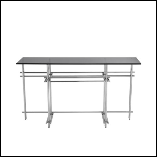 Console 24 - Quinn Steel | Console Table Eichholtz - Quinn Steel - Modern furniture piece in steel - Pacific Compagnie.