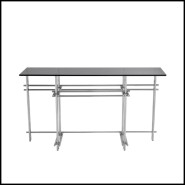 Console 24 - Quinn Steel | Console Table Eichholtz - Quinn Steel - Modern furniture piece in steel - Pacific Compagnie.
