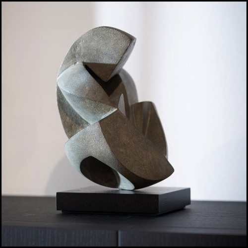 Sculpture 190 - Unconditional Love XS Bronze Gris - Sculpture amour - Pacific Compagnie.