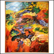 Peinture PC - Mon Vexor - ALT text: Classic "Mon Vexor" motif with rich textures, adds depth to any room - Pacific Compagnie.