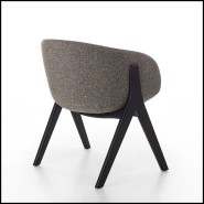 Chaise 163 - Oprah Ash Dark - Durable ash wood chair for dining room - Pacific Compagnie.